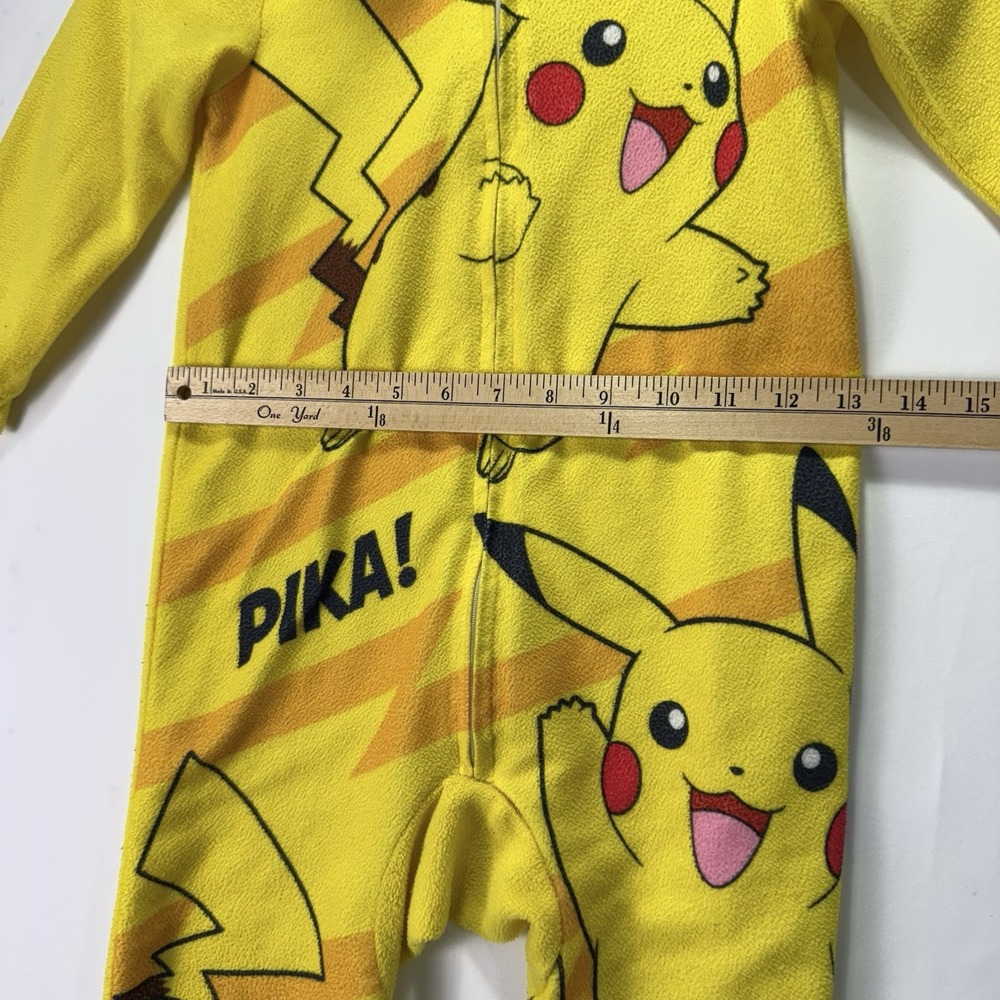 Pokemon Pikachu Unisex Kids One Piece Size XS Sleepwear Anime Cosplay Costume - Picture 4 of 9